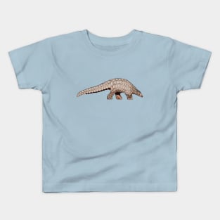 Pangolin cartoon illustration Kids T-Shirt